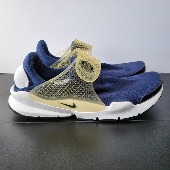 Nike Sock Dart Shoes Men's 12 Blue White Sneakers Running - Picture 3 of 13